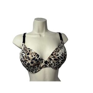 Sweet Nothings By‎ Maidenform Bra Womens 36D Leopard T Shirt Padded Underwire